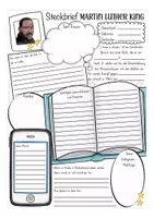 Vorschau - Arbeitsblätter - Martin Luther King Steckbrief - Seite 2