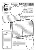 Vorschau - Arbeitsblätter - Martin Luther King Steckbrief - Seite 3