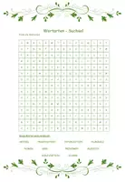 Vorschau - Arbeitsblätter - Wortarten Suchsel - Deckblatt