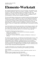 Vorschau - Poster - Elemente-Werkstatt - Deckblatt