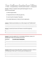 Vorschau - Arbeitsblätter - Ein-/Mehrgliedrige Prädikate - Vorbereitung Feldermodell - Deckblatt