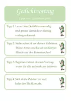 Vorschau - Aufgabenkarten - Tricks, Tipps, Kriterien und Bewertung Gedichtvortrag (Weihnachtsgedichte) - Seite 3