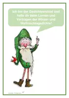 Vorschau - Aufgabenkarten - Tricks, Tipps, Kriterien und Bewertung Gedichtvortrag (Weihnachtsgedichte) - Seite 1