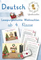Vorschau - Arbeitsblätter - Lesespurgeschichte - Ein Brief vom Weihnachtsmann - Deckblatt