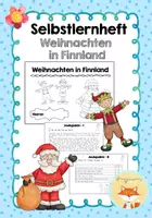Vorschau - Unterrichtsreihen - Selbstlernheft - Weihnachten in Finnland - Deckblatt