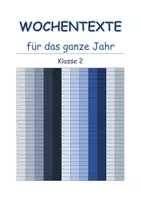 Vorschau - Arbeitsblätter - Wochentexte für das ganze Jahr - Deutsch - Klasse 2 - Deckblatt