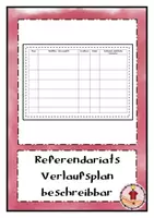 Vorschau - Lehrpläne/Lehrermaterial - Referendariat Verlaufsplan beschreibbar - Deckblatt