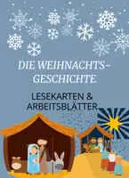Vorschau - Arbeitsblätter - Weihnachtsgeschichte - Lesekarten, Bräuche, Festtag bei uns - Deckblatt