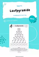 Vorschau - Arbeitsblätter - Laufpyramide - Deckblatt
