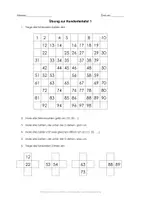 Vorschau - Arbeitsblätter - Übungen an der Hundertertafel (3 Arbeitsblätter) - Seite 2