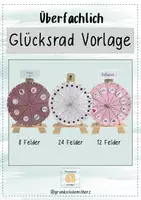 Vorschau - Lehrpläne/Lehrermaterial - Glücksrad Vorlage für "Lustigt" in A4 - Deckblatt