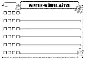 Vorschau - Arbeitsblätter - "Silvesterknaller" - Würfelsätze - Winter - Seite 2