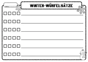 Vorschau - Arbeitsblätter - "Silvesterknaller" - Würfelsätze - Winter - Seite 3