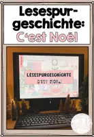 Vorschau - Aufgabenkarten - Digitale Lesespurgeschichte: C'est Noël! (interaktive PDF) - Deckblatt