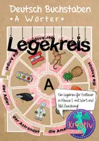 Vorschau - Spiele - Legekreis Buchstabe A - Anfangsunterricht Deutsch - Deckblatt
