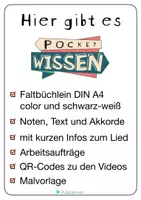 Vorschau - Unterrichtsreihen - Musik Weihnachten 💫 Ihr Kinderlein kommet | Faltheft mit QR zum Playalong | Noten Texte Akkorde Infos - Seite 1