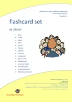 Vorschau - Bildkarten - Schulsachen Englisch Grundschule - flashcards english - 15 Bildkarten Englisch - school supplies - Deckblatt