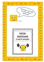 Vorschau - Arbeitsblätter - Klaro DaZ - lustige Spielstunde 3. und 4. Lernjahr - Deckblatt