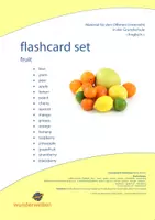 Vorschau - Bildkarten - fruits flashcards english - fruits Bildkarten - 17 Bildkarten & Wortkarten für die Wortschatzarbeit - Deckblatt