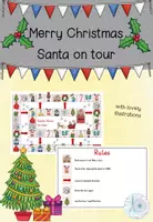 Vorschau - Stationenlernen - Christmas - Spielfeld Santa on tour #weihnachtenauflmp - Deckblatt