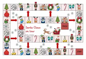Vorschau - Stationenlernen - Christmas - Spielfeld Santa on tour #weihnachtenauflmp - Seite 1