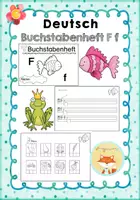 Vorschau - Arbeitsblätter - Miniheft zum Buchstaben F f - Deckblatt