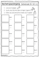 Vorschau - Arbeitsblätter - Rechenspaziergang Zahlenraum 20 | Mathematik Klasse 1 - Seite 2