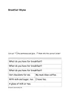 Vorschau - Arbeitsblätter - Sprechanlässe Themenfeld Breakfast (Rhyme und Questions) - Seite 1