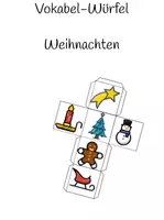 Vorschau - Arbeitsblätter - Materialpaket - Würfelspiele Deutsch - Winter - Seite 1
