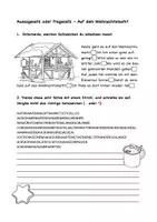 Vorschau - Arbeitsblätter - Weihnachtliche Arbeitsblätter Aussagesatz Fragesatz - Seite 3