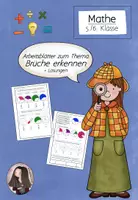 Vorschau - Arbeitsblätter - Arbeitsblatt "Brüche erkennen" (5./6. Klasse) - Deckblatt