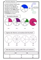 Vorschau - Arbeitsblätter - Arbeitsblatt "Brüche erkennen" (5./6. Klasse) - Seite 1