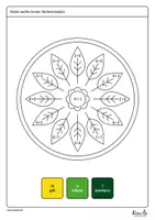 Vorschau - Arbeitsblätter - Rechenmandalas - Addition im Zahlenraum bis 100 - Seite 1