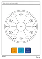 Vorschau - Arbeitsblätter - Rechenmandalas - Addition im Zahlenraum bis 100 - Seite 3