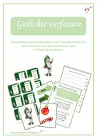 Vorschau - Arbeitsblätter - Winter- und Weihnachtsgedichte verfassen, Grundschule 3/4 - Deckblatt