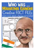 Vorschau - Stationenlernen - Mahatma Gandhi Fact Steckbrief Englisch - Deckblatt