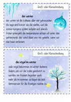 Vorschau - Aufgabenkarten - Winterliche Kartei- Groß- oder Kleinschreibung - Seite 1