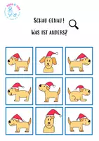 Vorschau - Spiele - Schau genau! Was ist anders? - Hundeweihnacht - - Seite 1