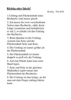 Vorschau - Arbeitsblätter - Flaecheninhalt und Umfang beim Rechteck - Seite 2