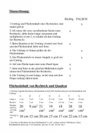 Vorschau - Arbeitsblätter - Flaecheninhalt und Umfang beim Rechteck - Deckblatt