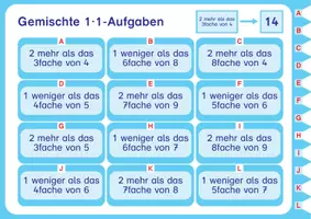 Vorschau - Arbeitsblätter - Digitales Lern-Tablet: Anspruchsvolles Kopfrechnen 1x1 - Seite 3