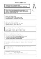 Vorschau - Arbeitsblätter - Zeichnen mit dem Zirkel - Deckblatt