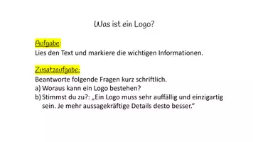 Vorschau - Arbeitsblätter - Was ist ein Logo? Wie entsteht ein Logo? - Seite 3