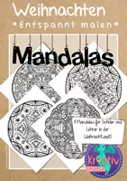 Vorschau - Mal- und Bastelvorlagen - Weihnachten: Mandalas für die Adventszeit - Deckblatt