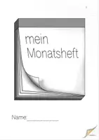 Vorschau - Arbeitsblätter - Monatsheft - jeden Monat ein neues Blatt gestalten - Deckblatt