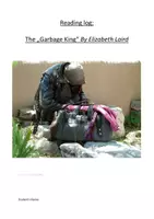 Vorschau - Arbeitsblätter - The Garbage King: Reading Log - Deckblatt