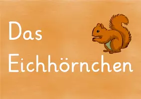 Vorschau - Stationenlernen - Das Eichhörnchen - Tafelbilder - Deckblatt
