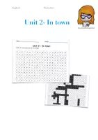 Vorschau - Arbeitsblätter - Word search puzzle - Playway 4 unit 2- In town - Deckblatt