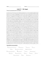Vorschau - Arbeitsblätter - Word search puzzle - Playway 4 unit 2- In town - Seite 1