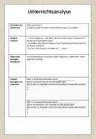 Vorschau - Lehrpläne/Lehrermaterial - Analysegespräch Unterrichtsbesuch Vorlage (Reflexion UB) Referendariat - Deckblatt